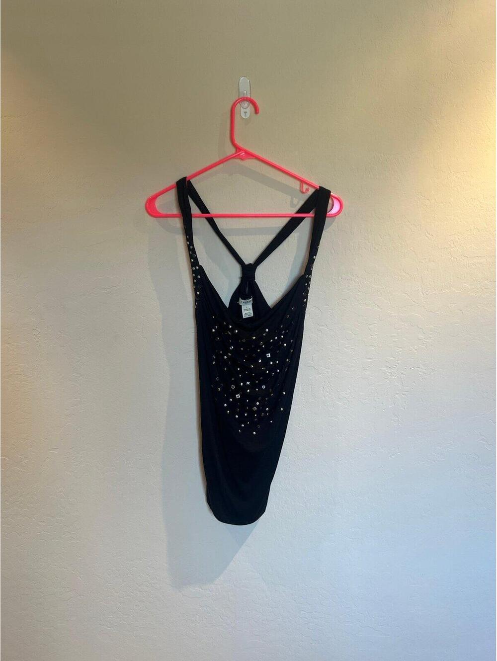 beaded cross back Tank top